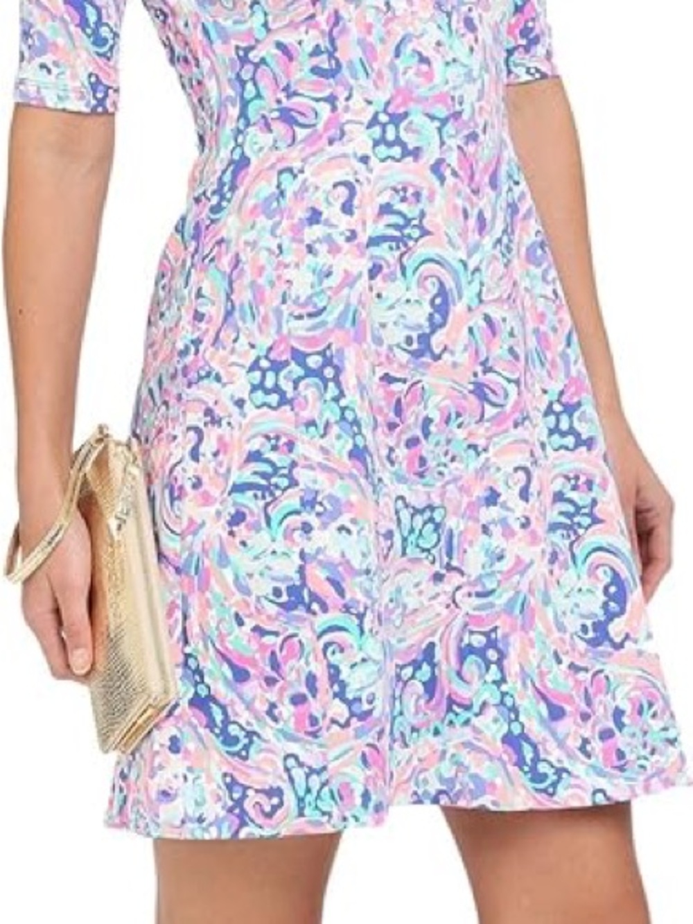 NWT Lilly Pulitzer Celia Dress - Pastel Multi Swirl Fit-and-Flare Mini Dress